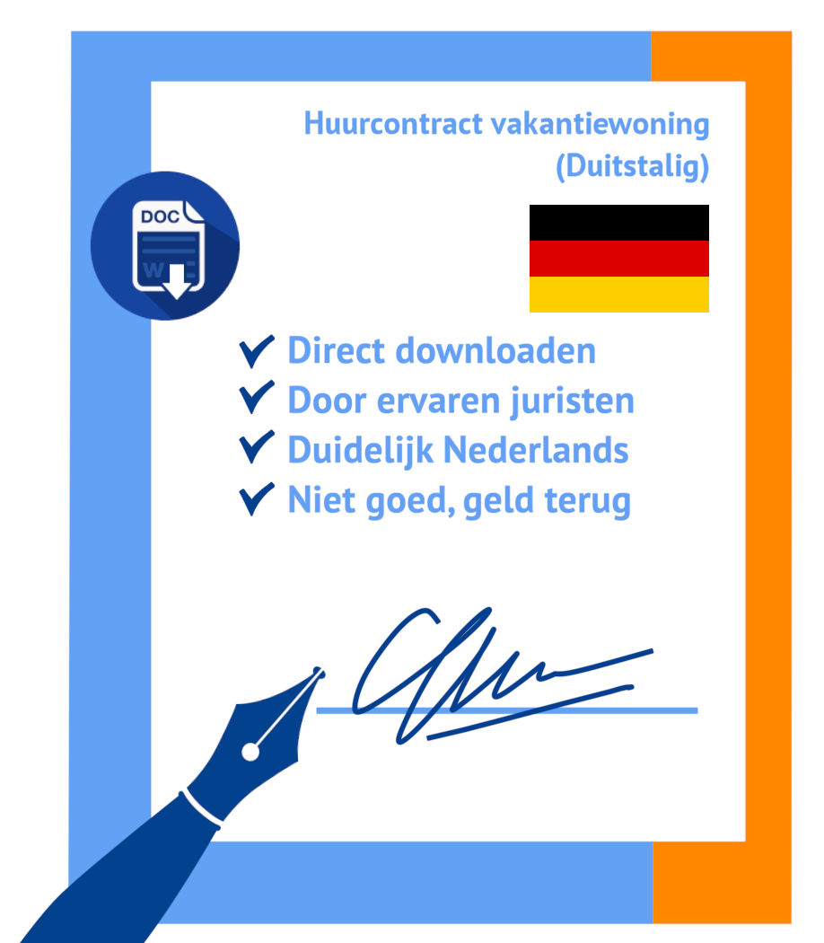 Huurcontract vakantiewoning duitstalig